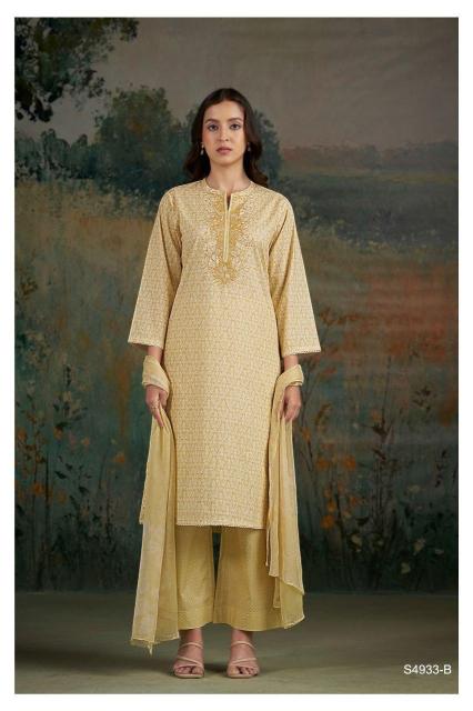 Ganga cameli 4933 cotton dress material wholesale online